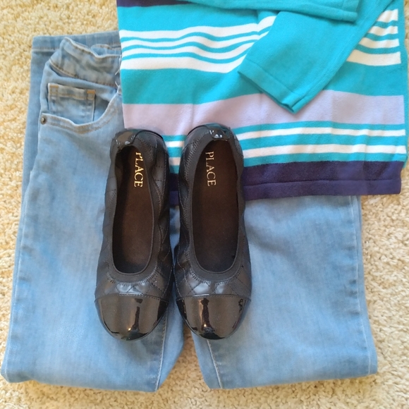 COPY - Black Children Place Ballet Flats - Picture 2 of 16